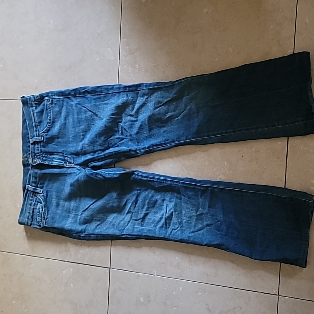 7 For All Man Kind Blue Boot Cut Jean